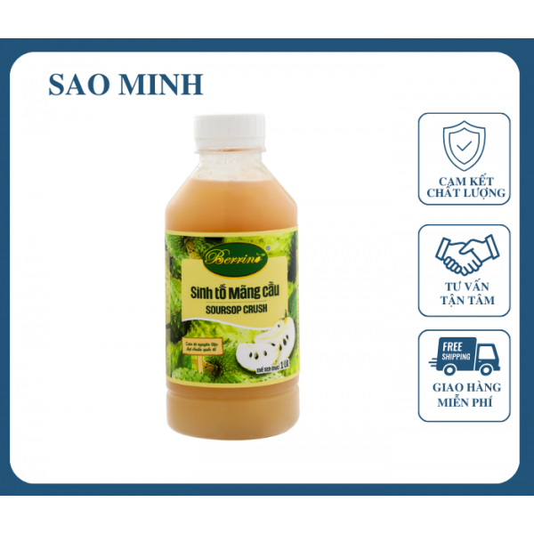  Sinh Tố Mãng Cầu - Berrino 1L (Chai)